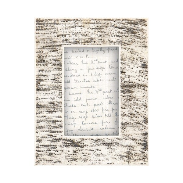 Bone Photo Frame, Natural & Black (Holds 4" x 6" Photo) - Overstock